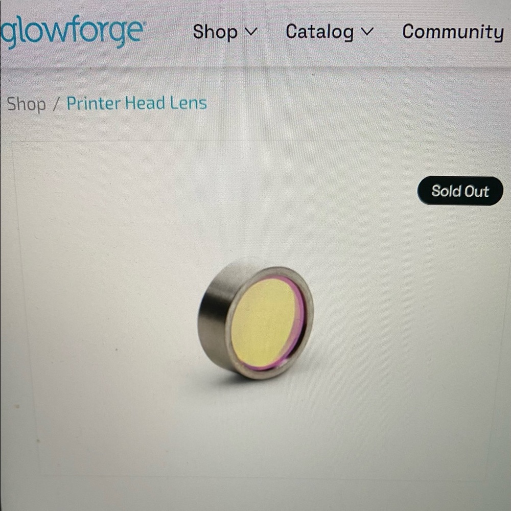 Brand new glowforge lens